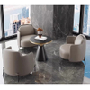 Italian Light Luxury Stainless Steel Golden Leisure Lounge Chair Single Sofa Designer Hotel Living Room Furniture Armchair