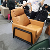 Modern Single Sofa Bed Leather Sofa Recliner Office Lunch Break Hospital Accompany Sofa