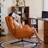 Modern Synthetic Leather Lounge Armchair Luxury Metal Eider Down Hotel Home Furniture Living Room Swivel Single Sofa Chair