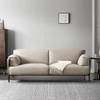 Modern Minimalist Home Office Furniture Villa Living Room Linen Fabric Three Seater 4-seater Sofa Couches Hotel Lobby Sofa