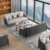 Modern Design Salon Sofa Set MIcrofiber Fabric Hotel Living Room Restaurant Cafe Single Three Seater Sofa