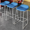 Modern Velvet Fabric Commercial bar Chair Hotel Reception Kitchen bar Stool Series Iron Art bar Counter Stool
