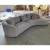 Modern Curved Creative Sofa Hotel Lobby Negotiation Area Living Room Furniture Velvet Cloth Sofa