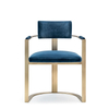 Luxury Dining Chair Golden Stainless Steel Restaurant Chair Hotel Cafe Leisure Area Velvet Chair