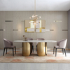 Nordic Modern Style Dining Chairs Solid Wooden Legs Kitchen Chair Leather Seat and Back Living Room Hotel Dining Room Chairs