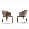 Nordic Modern Style Dining Chairs Solid Wooden Legs Kitchen Chair Leather Seat and Back Living Room Hotel Dining Room Chairs