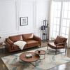 Modern Italian Minimalist Leather Sofa Home Hotel Furniture Business Reception Sofa Set
