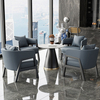 Italian Minimalist Designer ASH Solid Wood Genuine Leather Leisure Lounge Chair Hotel Living Room an Easy Chair Armchair