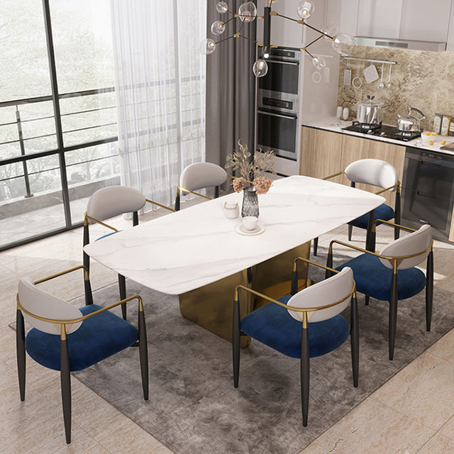 Light Luxury Hotel Restaurant High Quality Dining Table Chair Household Make-up Coffee Shop Leisure Negotiation Dining Chair