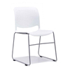 Modern Office Furniture Metal Stackable Armless Visitor Conference Chair Plastic Dining Chair