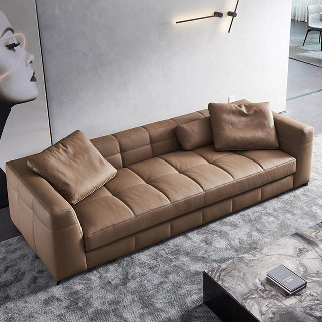 Modern Luxury Living Room Sofa Home Furniture Large Set Modular Leather Sofa Sectional