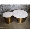 Light Luxury Coffee Table Stainless Steel Rock Living Room Furniture