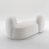 Modern Design Contemporary Nordic Luxury Sofa \white Teddy Curved Sofa Sherpa Shearling Lounge Lamb Fabric Sofa