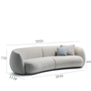 Modern Style Comfortable Living Room Sofa Set Velvet Fabric Upholstery Sofa With the Metal Foot