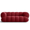 Modern Design I Shaped Sofas Velvet Fabric Couch White Teddy Lamb Wool Single Sofa 3 Seater Sets for Home Living Room