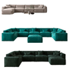 Modern Design Modular Velvet Fabric Corner Couch Factory Living Room Furniture Sectional Sofa Set