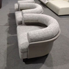 Italian design single sofa armchair living room velvet fabric Sectional three seater sofa Hotel lobby couch