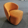 Light Luxury Single Sofa Hotel Living Room Bedroom Single Chair Modern Designer Velvet Fabric Lounge Armchair