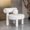 Modern Circular Design Armchair Hotel Lobby Salon Negotiation Leisure Chair Velvet Sherpa Living Room Chair