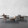 Light Luxury Stainless Steel Coffee Table Combination Toughened Glass Countertop Living Room Coffee Table