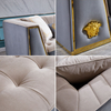 Factory Customized Modern Luxury Living Room Sofa Set Velvet Buckle Hotel Sofa