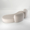 Italian Modern Luxury Sofa Nordic Simple Style Living Room Furniture Hotel Beauty Salon Leisure Curve Teddy Velvet Couch