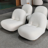 Modern Living Room Fabric Armchair Swivel Single Lazy Sofa Super Soft Velvet Leisure Lounge Chair Customized