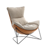 Modern Style Design Leisure Recliner Chair Technology Fabric Down Filling Living Room Rocking Chair