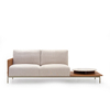 Stainless Steel Legs Modern Fabric Upholstered Italian Couch Living Room Sofa