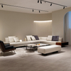 Luxury Villa Living Room L Shaped Sofa Set Custom Furniture Modern Leather Modular Sectional 7 Seater Corner Sofa Couch