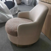 Modern High Back Leisure Single Sofa Chair Velvet Fabric Stainless Steel Base Custom Living Room Home Furniture Leisure Chair