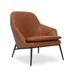 Nordic Lounge Armchair Leather Art Discussion Living Room Fabric Sofa Chair Designer Leather Leisure Chair