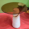 Hot Sale New Design Luxury Side Table Round Glass Table Living Room Furniture Coffee Table
