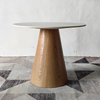 Modern Round Wooden Marble Dining Table for Hotel Bedroom Negotiation Stylish Living Room Furniture for Home Use