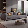 Modern White Fabric 1-2 -3 -4 Seats Sofa Couch Light Luxury Designer Hotel Living Room Furniture Velvet Straight Sofa Set