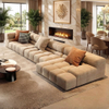 Modern Top Fabric L Shaped Couch Modular Sofas Living Room Furniture Luxury Velvet Corner Sectional Sofa Set