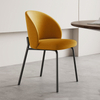 Factory Direct Dining Chair Nordic Modern Minimalist Style with Italian Luxury Iron Metal Light Backrest Home Furniture