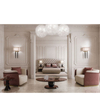 High Quality Hotel Home Furniture Luxury Exclusive Single Seat Sofas Velvet Fabric Living Room Sofa Chair