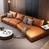 Italian Luxury High Quality Leather Sectional Sofa Modern Villa Living Room Furniture Hotel Lobby Lounge Sofa