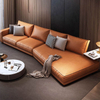 Italian Luxury High Quality Leather Sectional Sofa Modern Villa Living Room Furniture Hotel Lobby Lounge Sofa