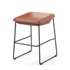 Modern Fashion Solid Iron Frame Leather Cloth Shaped Cotton Durable Hotel bar Office Front Desk bar Chair Can Be Customized