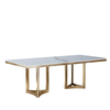 Luxury Dining Room Table Stainless Steel Modern Nordic Furniture Marble Top Dining Table Set