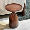 Hotel & Home Use Solid Wood Coffee Table with Mushroom Shape Side Table for Living Room Furniture