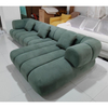 Modern Design L-shaped Sofa Set Hotel Lobby Villa Living Room Furniture Luxury Display Room Velvet Sectional Sofa Couch
