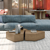 Modern Luxury Home Furniture Villa Living Room Hotel Lobby Geometric Gold Stainless Steel Coffee Table Set