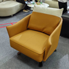 Modern Living Room Furniture Single Person Leisure Lounge Chair Revolving Leather Accent Sofa Chair