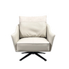 Modern Living Room Furniture Single Person Leisure Lounge Chair Revolving Leather Accent Sofa Chair