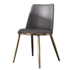 Hot Sale Fashion Leisure Modern Stye Stainless Steel Frame Leather Dining Chair for Living Room