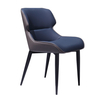 Modern Restaurant Dinning Furniture Leather Dining Room Chairs With Metal Frame Legs