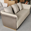Italian Style Living Room Velvet Fabric Sofa 3 Seater European Couch Modern Luxury Hotel Customized Sofa Set